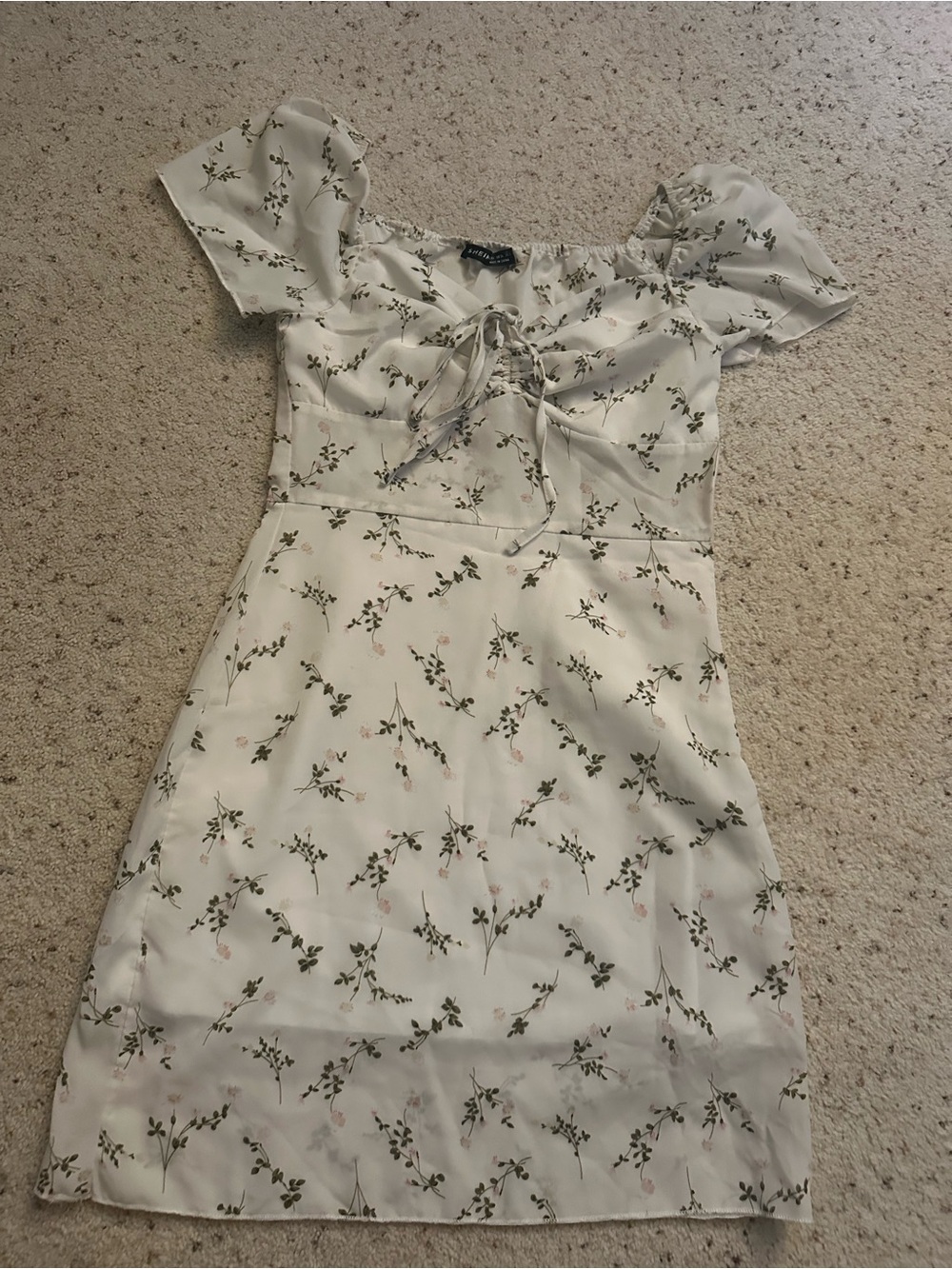 White floral Dress